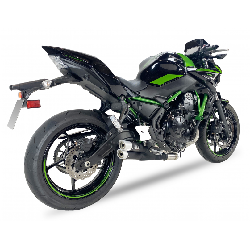 IXIL FULL SYSTEM - DUAL HYPERLOW BLACK XL - KAWASAKI Z 650 / NINJA 650 2023-24 / Z 650 RS 2024
