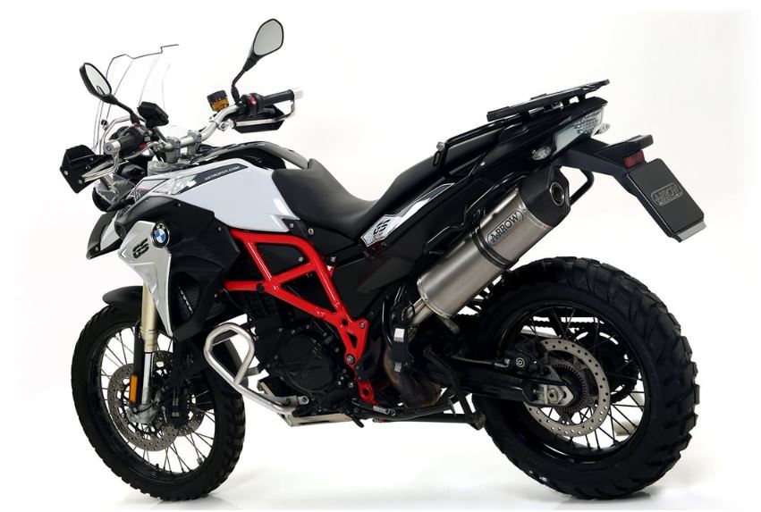 ARROW SILENCIOSO MAXI RACE-TECH DE ALUMINIO "DARK" FONDO EN CARBONO BMW F 650 GS 2008-12 / BMW F 800 GS / ADVENTURE 2017-18