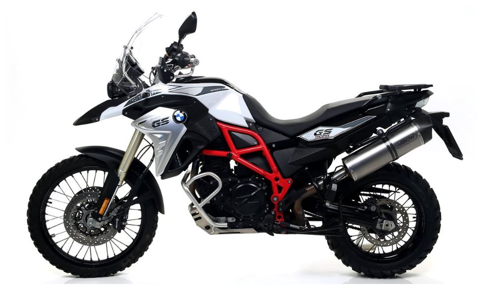 ARROW SILENCIOSO MAXI RACE-TECH DE ALUMINIO "DARK" FONDO EN CARBONO BMW F 650 GS 2008-12 / BMW F 800 GS / ADVENTURE 2017-18