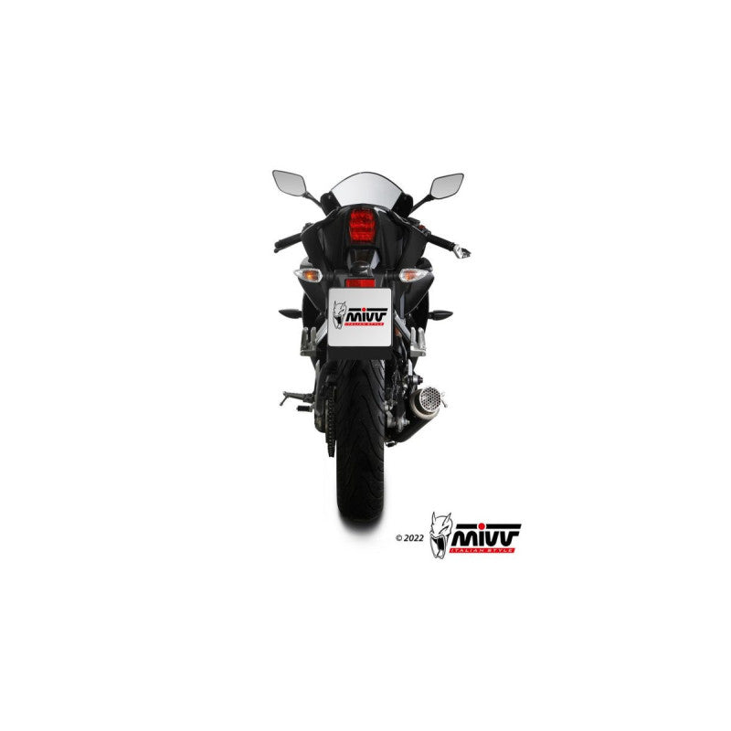 MIVV FULL SYSTEM GP PRO BLACK HOMOLOGADO YAMAHA MT 125 2020-26 / YZF R 125 2019-26