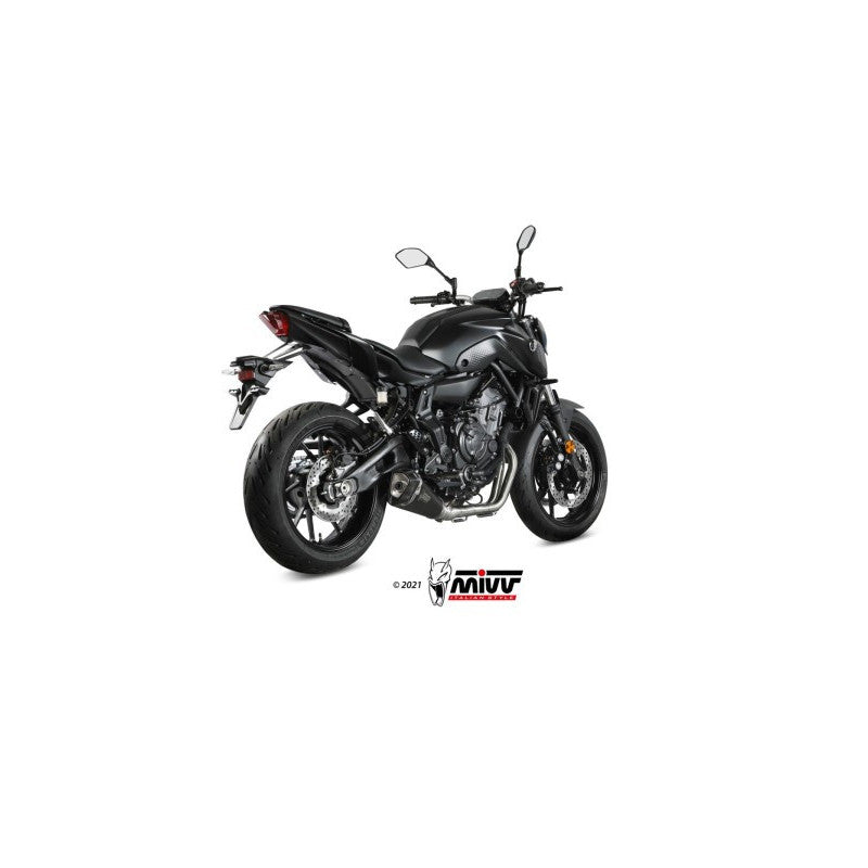 MIVV FULL SYSTEM DELTA RACE BLACK YAMAHA MT 07 2021-25
