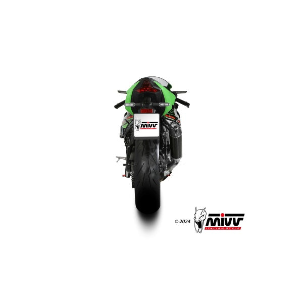 MIVV SLIP-ON AK-1 CARBONO KAWASAKI ZX-6 R 636 2019-24