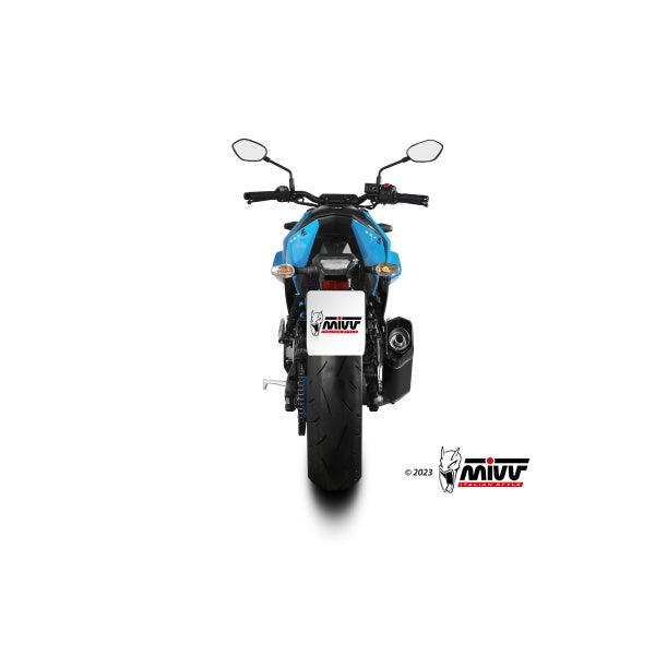 MIVV FULL SYSTEM 2x1 SR-1 BLACK HOMOLOGADO SUZUKI GSX-8S 2022-24