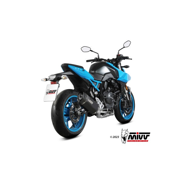 MIVV FULL SYSTEM 2x1 SR-1 BLACK HOMOLOGADO SUZUKI GSX-8S 2022-24