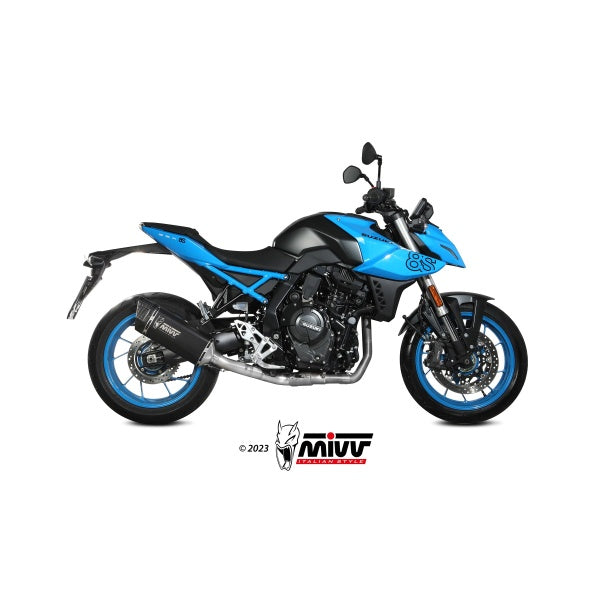 MIVV FULL SYSTEM 2x1 SR-1 BLACK HOMOLOGADO SUZUKI GSX-8S 2022-24