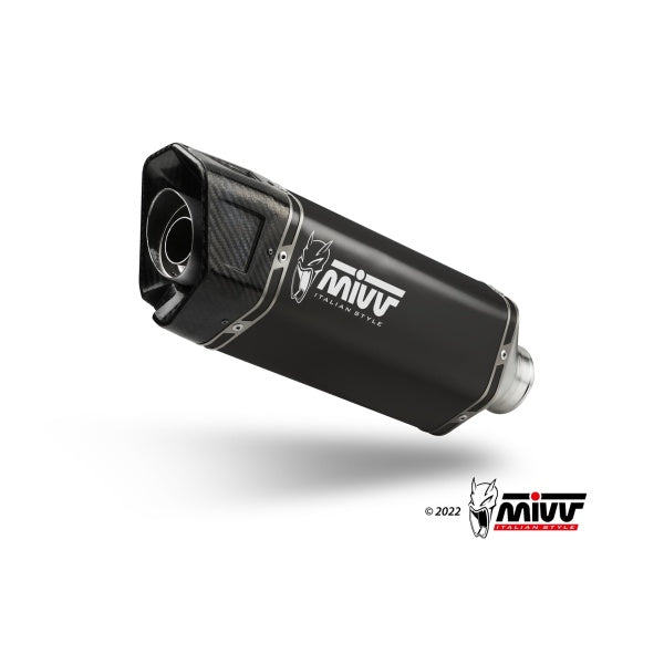 MIVV FULL SYSTEM 2x1 SR-1 BLACK HOMOLOGADO SUZUKI GSX-8S 2022-24