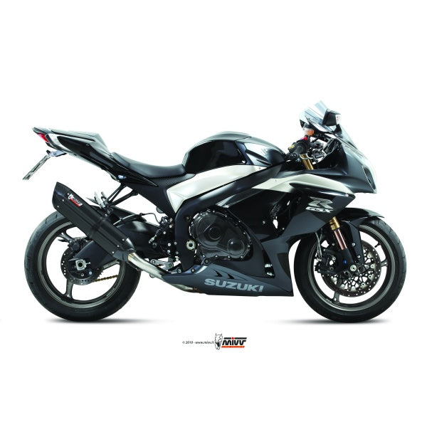 MIVV 2 SLIP-ON SUONO BLACK CARBONO SUZUKI GSX-R 1000 2009-11