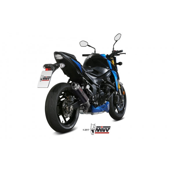 MIVV SLIP-ON GP BLACK SUZUKI GSX-S 750 2017-20