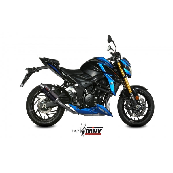 MIVV SLIP-ON GP BLACK SUZUKI GSX-S 750 2017-20