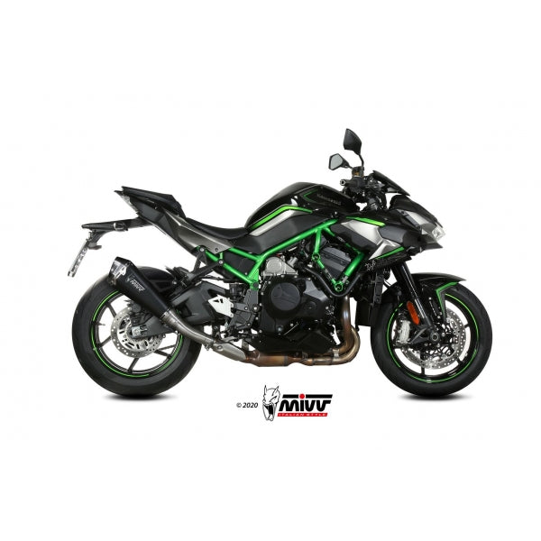 MIVV SLIP-ON DELTA RACE BLACK KAWASAKI Z H2 / SE 2020-24
