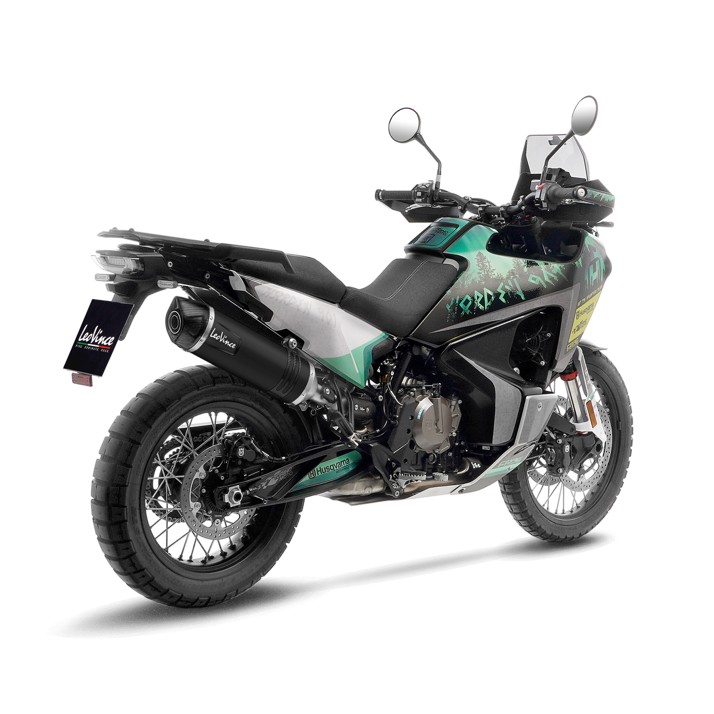 LEO VINCE SLIP-ON LV ONE EVO BLACK EDITION KTM ADVENTURE 790 2019-20 / ADVENTURE 890 2021-24 / HUSQVARNA NORDEN 901 2022-24