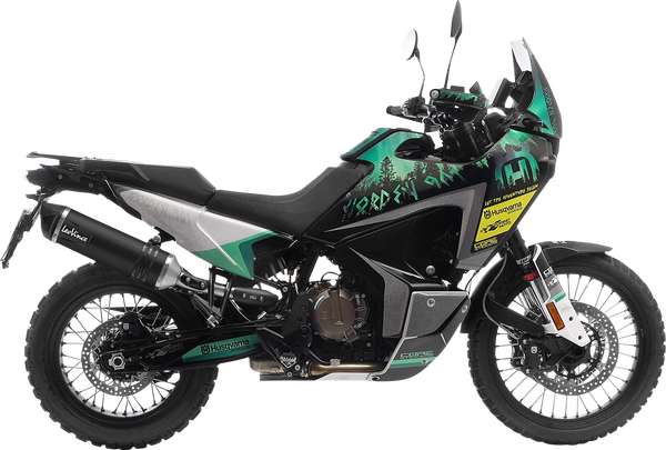 LEO VINCE SLIP-ON LV ONE EVO BLACK EDITION KTM ADVENTURE 790 2019-20 / ADVENTURE 890 2021-24 / HUSQVARNA NORDEN 901 2022-24