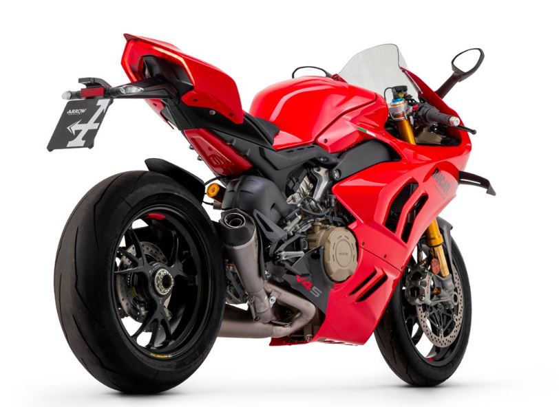 ARROW SILENCIADOR WORKS DE TITANIO (DCHO + IZDO) CON CONECTORES DE TITANIO DUCATI STREETFIGHTER V4 2020-24 / PANIGALE V4 2018-24