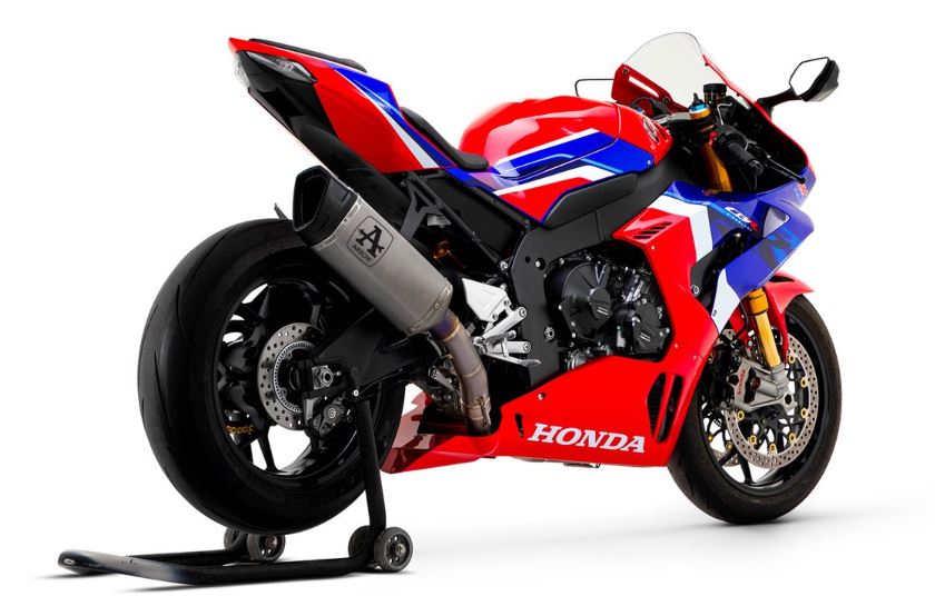 ARROW SILENCIOSO PISTA DE TITANIO "DARK" CON CONECTOR DE TITANIO HONDA CBR 1000 RR-R 2020-23