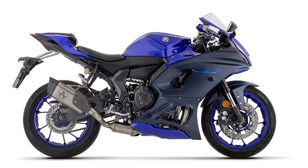 ARROW SISTEMA COMPLETO PISTA EN TITANIO FONDO EN CARBONO YAMAHA R7 2021-24