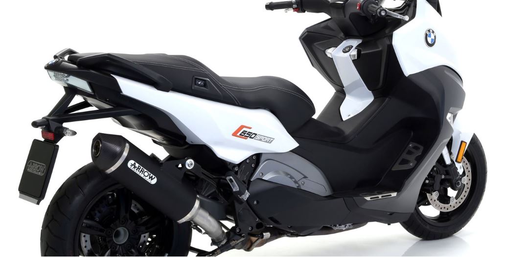ARROW SILENCIOSO RACE-TECH DE ALUMINIO "DARK" FONDO EN CARBONO BMW C 650 SPORT 2016-20