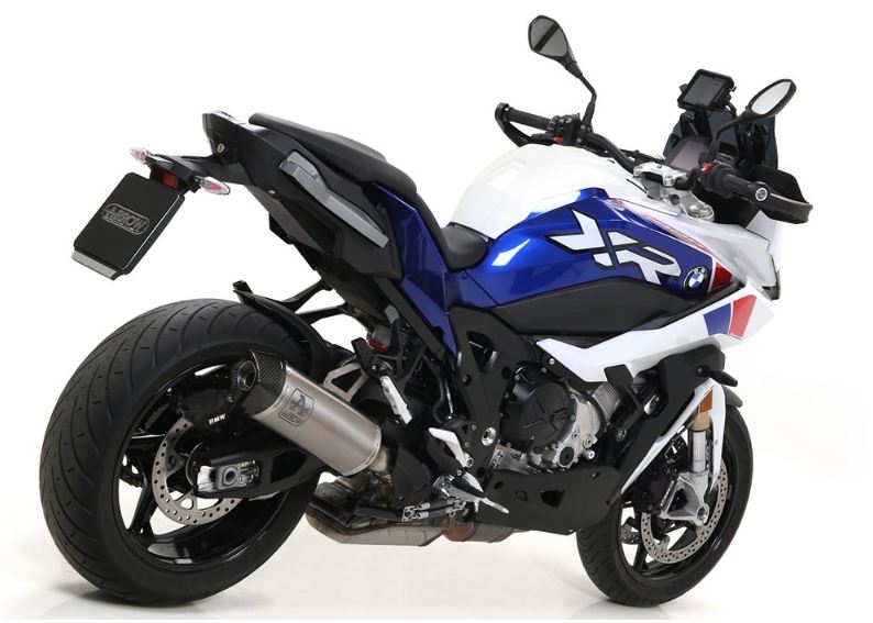 ARROW SILENCIOSO RACE-TECH EN ALUMINIO "DARK" FONDO EN CARBONO BMW S 1000 XR 2020-23