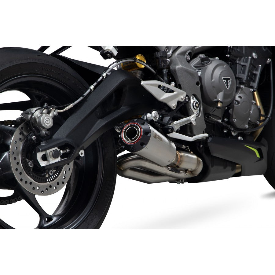 SCOPRION RED POWER SLIP-ON TRIUMPH STREET TRIPLE 765 R & RS 20-22