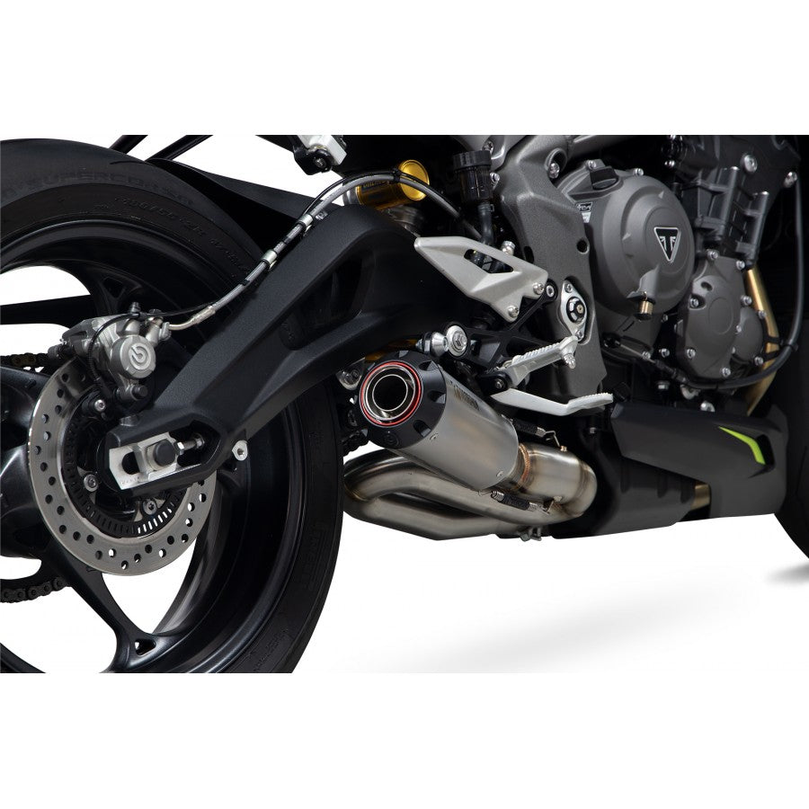 SCOPRION RED POWER SLIP-ON TRIUMPH STREET TRIPLE 765 R & RS 20-22