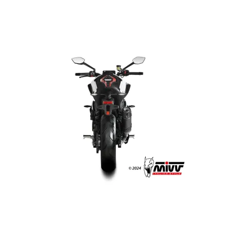 MIVV SLIP-ON AK-1 BLACK CON TAPA CARBONO CF Moto 450NK 2022-25