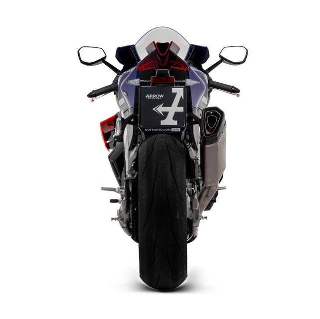 ARROW SILENCIOSO PISTA DE TITANIO CON CONECTOR DE ACERO APRILIA APRILIA RSV 4 1100 FACTORY 2021-24 / TUONO V4 1100 2021-24