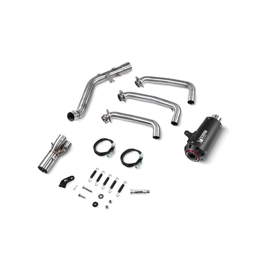 SCORPION RED POWER BLACK FULL SYSTEM YAMAHA MT-09 2024-25