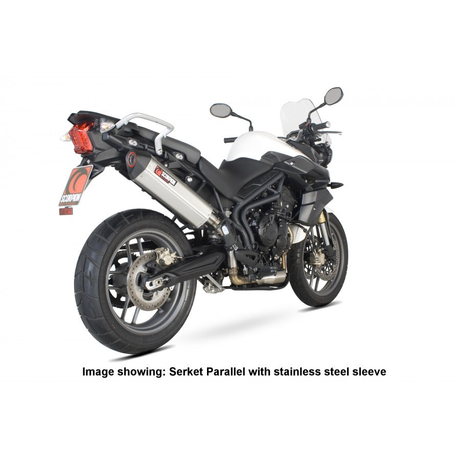 SCORPION SERKET PARALLEL SLIP-ON TRIUMPH TIGER 800 2011-16