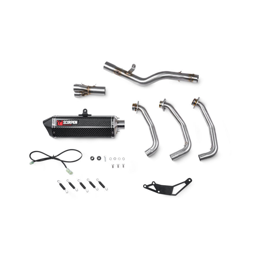 SCORPION FULL SYSTEM SEKET CARBONO YAMAHA TRACER 9 / 9 GT 2021-24