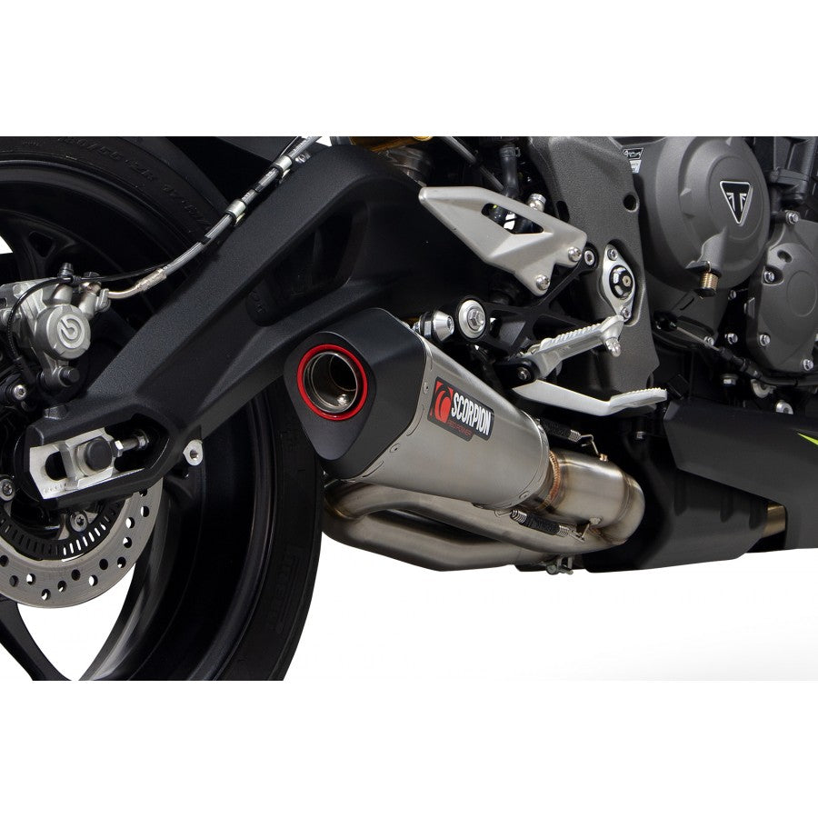 SCOPRION SERKET TAPER SLIP-ON TRIUMPH STREET TRIPLE 765 R & RS 20-22