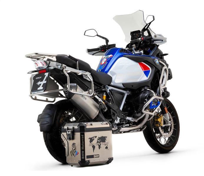ARROW SILENCIOSO SONORA DE TITANIO FONDO EN CARBONO BMW R 1250 GS / ADVENTURE 2019-24