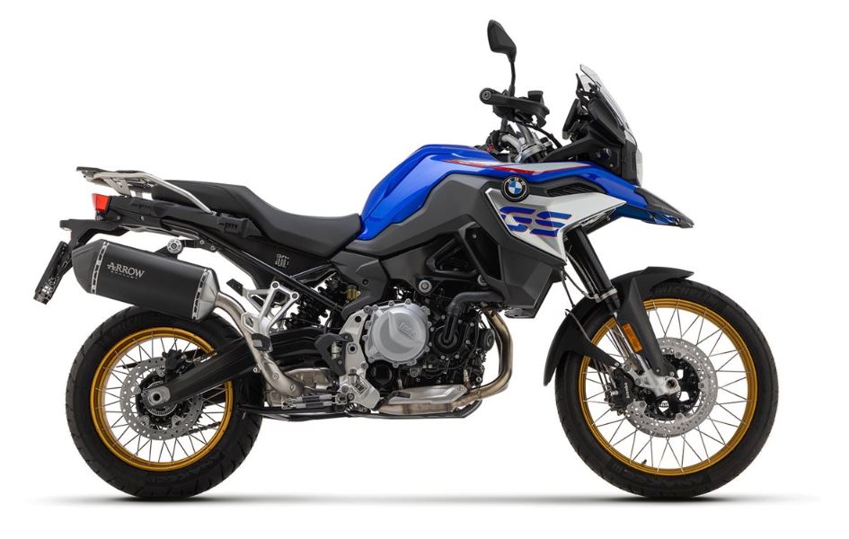 ARROW SILENCIOSO SONORA DE TITANIO "DARK" FONDO EN CARBONO BMW F 750 GS / F 850 GS 2021-24