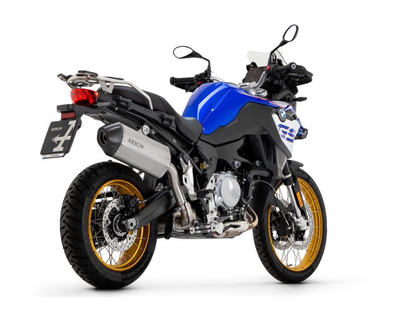 ARROW SILENCIOSO SONORA DE TITANIO FONDO EN CARBONO BMW F 750 GS / BMW F 850 GS 2021-24