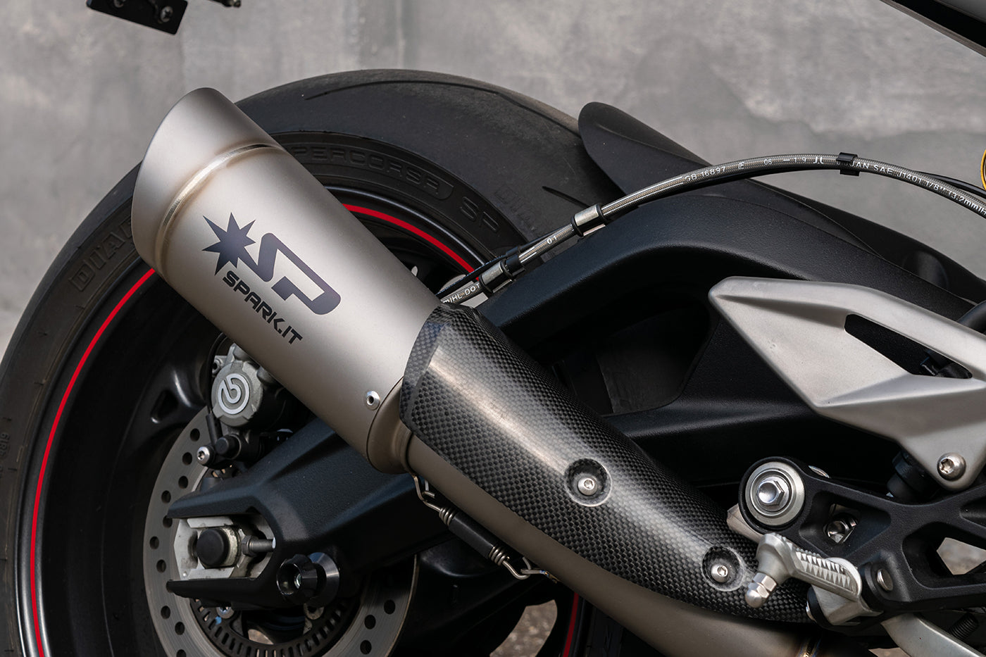 SPARK GRID-O HOMOLOGADO TRIUMPH STREET TRIPLE 765 2020-22