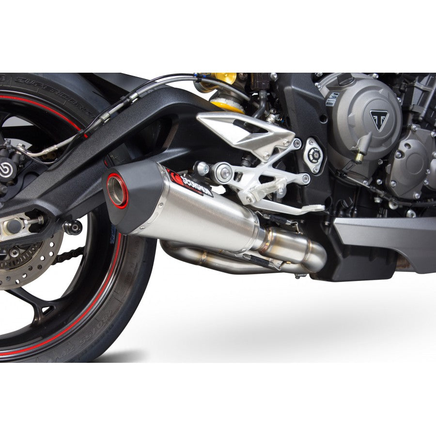 SCORPION SERKET TAPER SLIP-ON TRIUMPH STREET TRIPLE 765 S, R & RS 17-19