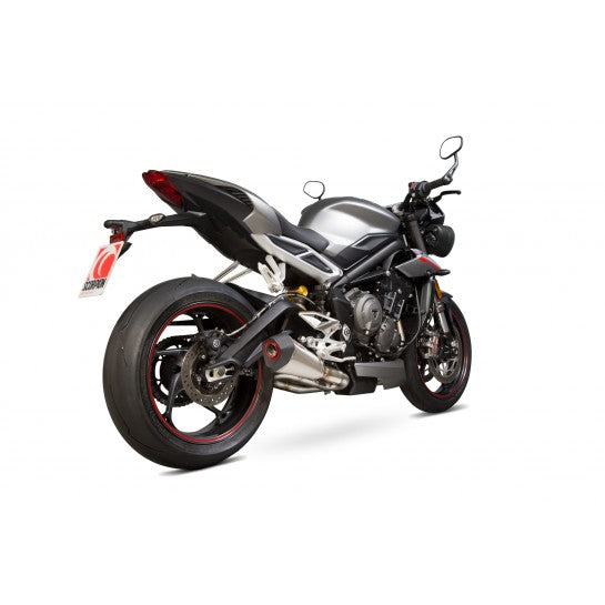 SCORPION SERKET TAPER SLIP-ON TRIUMPH STREET TRIPLE 765 S, R & RS 17-19