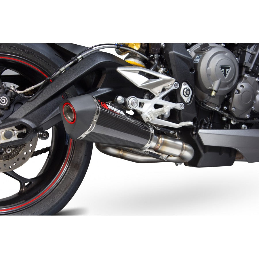 SCORPION SERKET TAPER SLIP-ON TRIUMPH STREET TRIPLE 765 S, R & RS 17-19