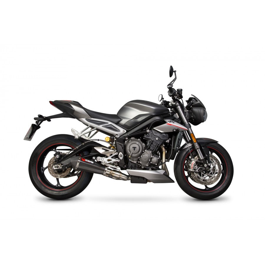 SCORPION SERKET TAPER SLIP-ON TRIUMPH STREET TRIPLE 765 S, R & RS 17-19