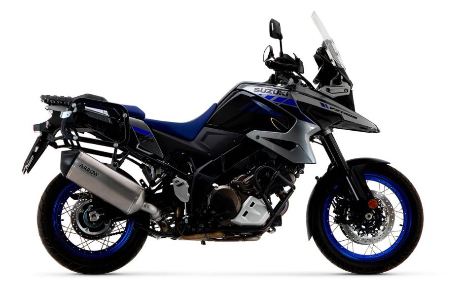 ARROW SILENCIADOR SONORA TITANIO FONDO CARBONO SUZUKI V-STROM 1050 2020-24