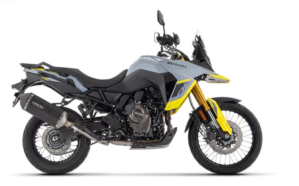 ARROW SILENCIADOR SONORA DE TITANIO DARK FONDO EN CARBONO SUZUKI V-STROM 800DE 2023-24