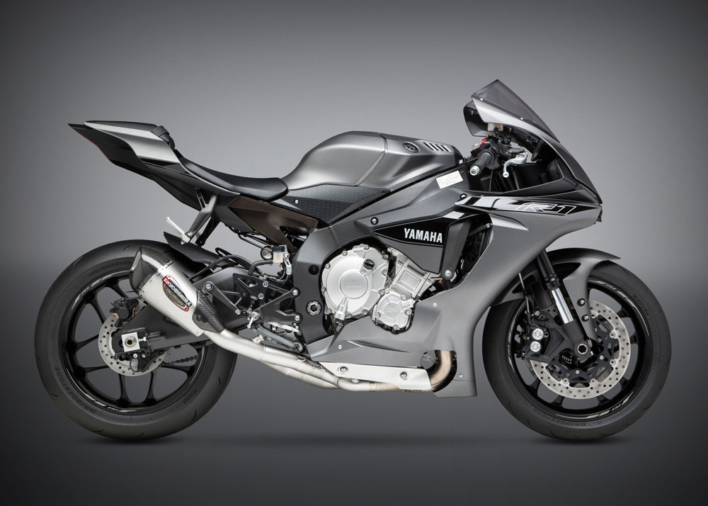 YOSHIMURA MUFFLER WITH HALF MANIFOLD ALPHA T YAMAHA R1 2015-23