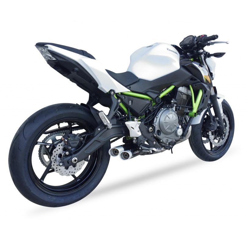 IXIL FULL SYSTEM - DUAL HYPERLOW BLACK XL - KAWASAKI Z650 / NINJA 650 2017-19
