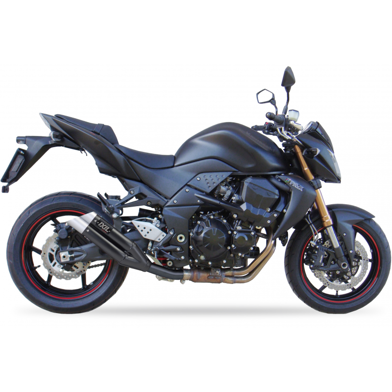 IXIL SLIP ON - DUAL HYPERLOW BLACK XL - KAWASAKI Z 750 S - R 2007-12