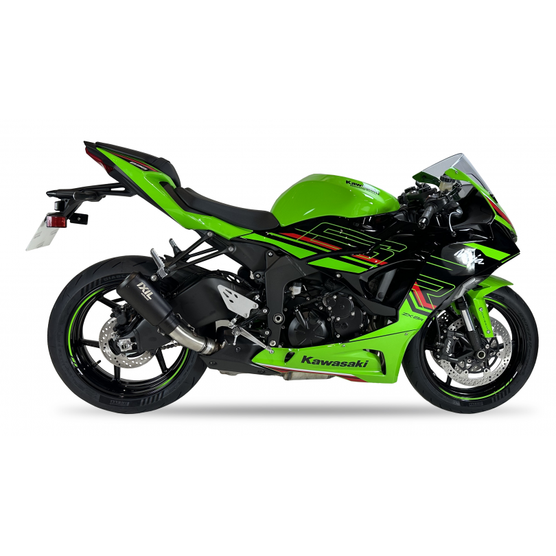 IXIL SLIP ON - RACE XTREM BLACK - KAWASAKI ZX-6 R NINJA 2024