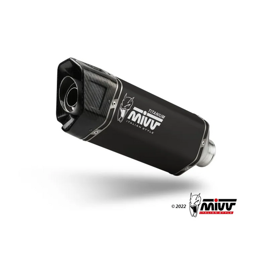 MIVV SR-1 BLACK TITANIUM FULL SYSTEM HOMOLOGADO TRIUMPH STREET TRIPLE 765 R / RS 2025-26