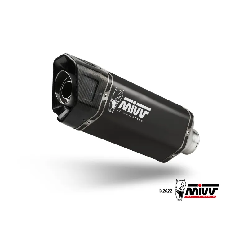 MIVV FULL SYSTEM 2x1 SR-1 BLACK HOMOLOGADO SUZUKI GSX 8S / 8R 2025-26