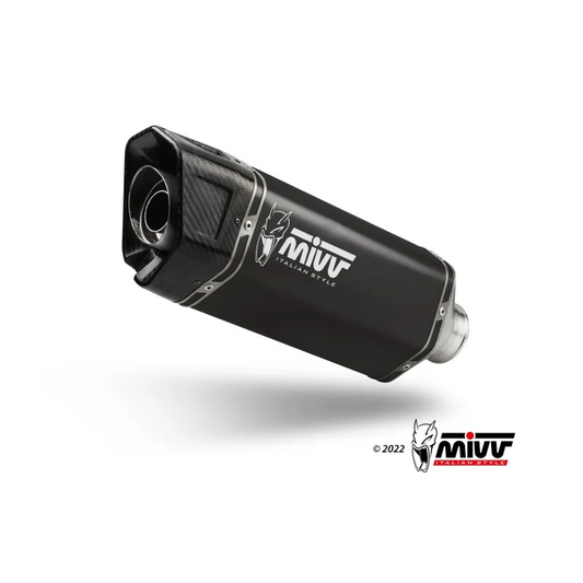 MIVV FULL SYSTEM 2x1 SR-1 BLACK HOMOLOGADO SUZUKI GSX 8S / 8R 2025-26