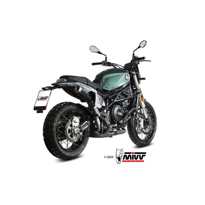 MIVV SLIP-ON X-M1 BLACK HOMOLOGADO BENELLI LEONCINO 800 TRAIL 2022-24