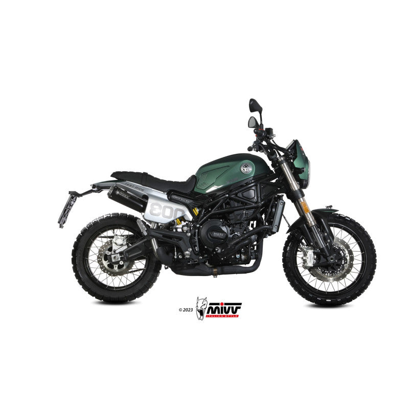 MIVV SLIP-ON X-M1 BLACK HOMOLOGADO BENELLI LEONCINO 800 TRAIL 2022-24