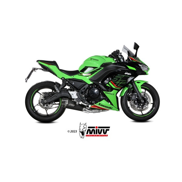 MIVV FULL SYSTEM DELTA RACE BLACK KAWASAKI Ninja 650 / Z 650 / VULCAN S 650 2024-25