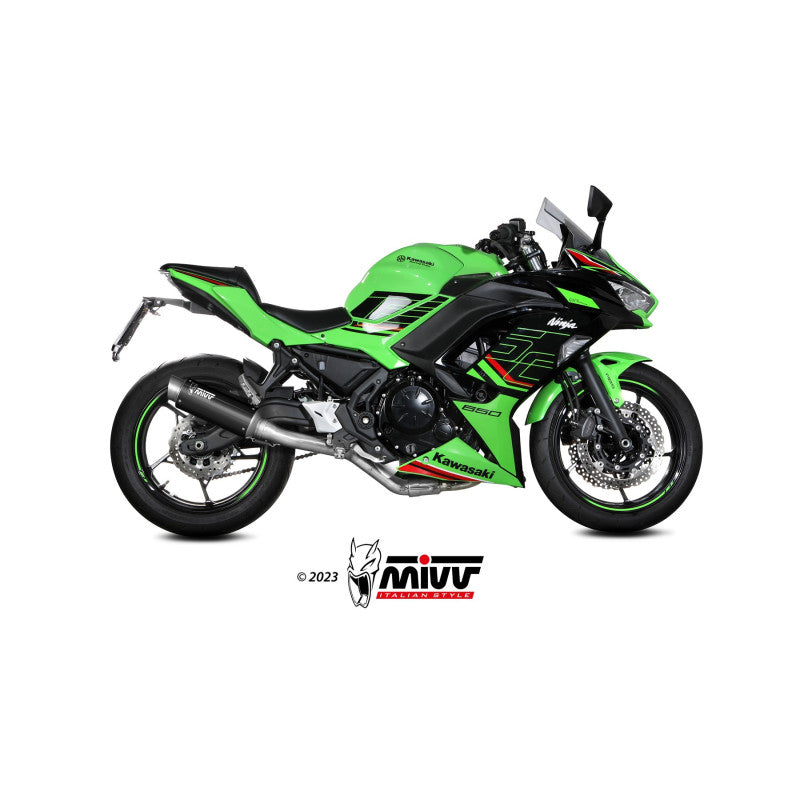 MIVV FULL SYSTEM GP PRO BLACK HOMOLOGADO KAWASAKI NINJA 650 / Z 650 2024-26